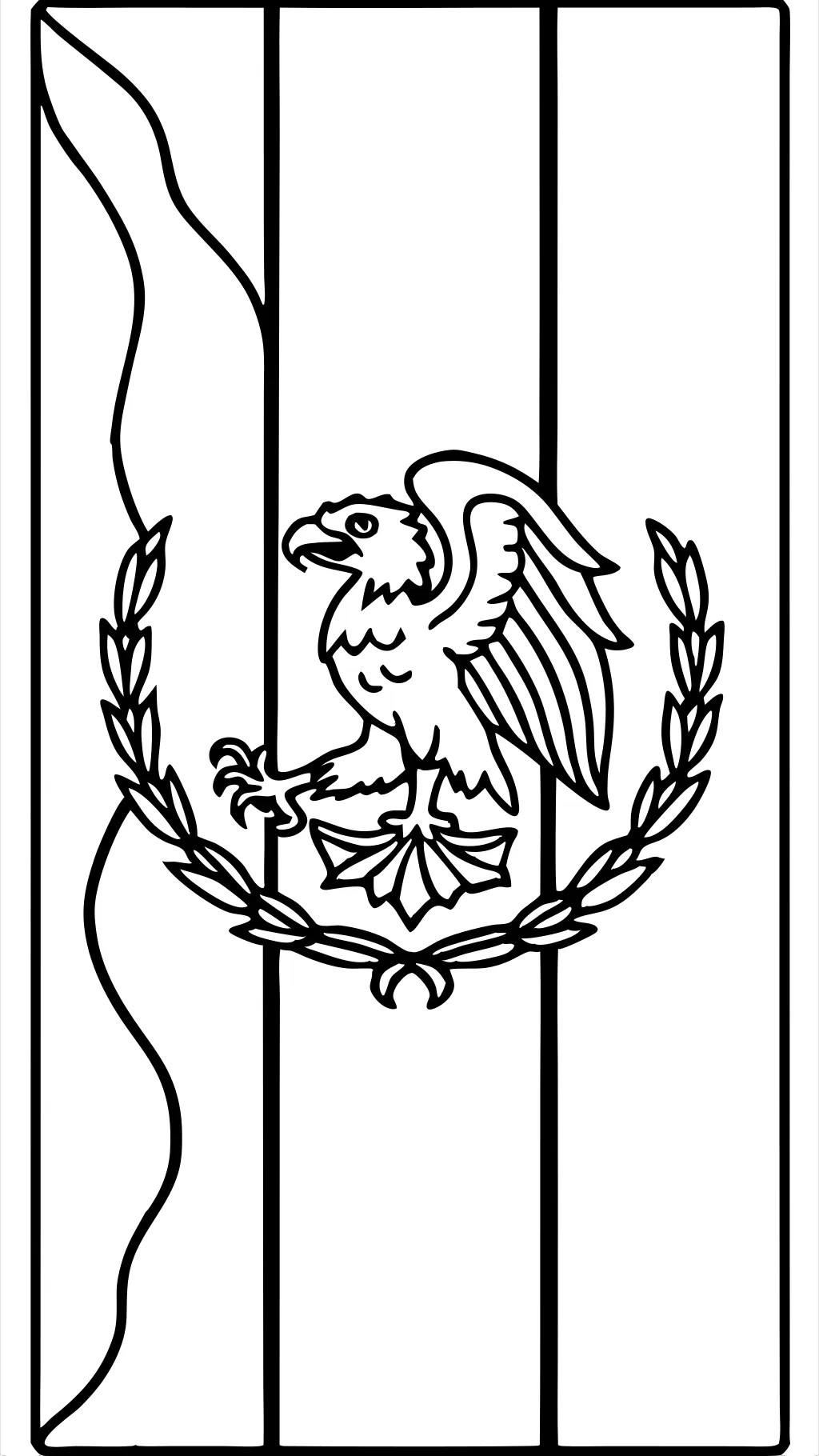 flag of mexico coloring page